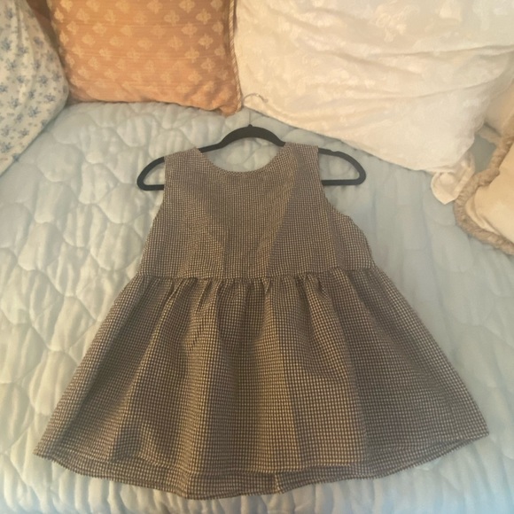 Navy seersucker babydoll blouse - Picture 1 of 2